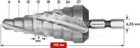 Ступенчатое сверло Ø 6-27 мм, HSS-XE, Karnasch, арт. 21.3045