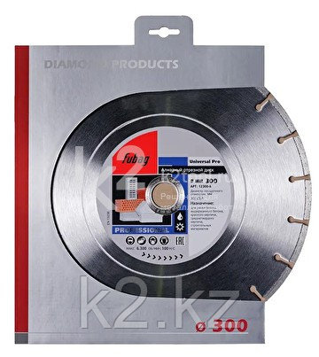 Алмазный отрезной диск Fubag Universal Pro D300 мм / 30-25,4 мм - фото 1 - id-p116008643