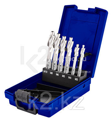 Набор цековок с постоянной цапфой для сквозных отверстий высокой точности, 180°, HSS-XE, Karnasch, арт., фото 1