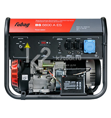 Бензиновый генератор FUBAG BS 6600 A ES - фото 2 - id-p116008743