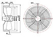 Вентилятор осевой MaEr Micro-motor YSWF127L80P4-630-7 ШОК, 18000 м3/час, фото 3