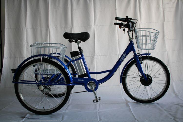 Электровелосипед трехколесный GreenCamel Трайк-24 V2 (48V 250W) (Красный) - фото 2 - id-p116015140