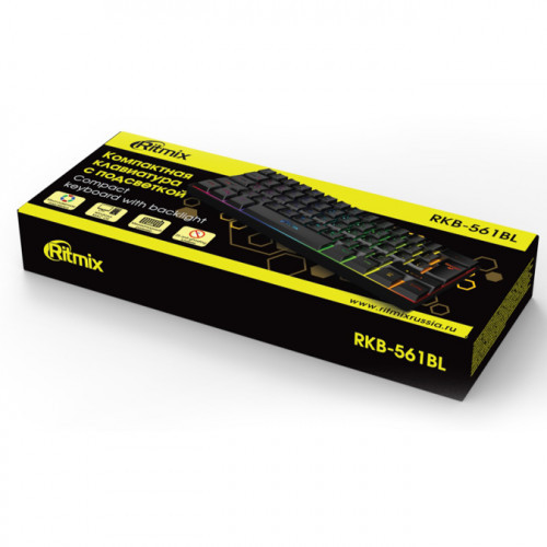 Ritmix RKB-561BL клавиатура (RKB-561BL) - фото 3 - id-p116015620