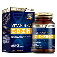 Мультивитамины Nutraxin Vitamin C + D + Zinc