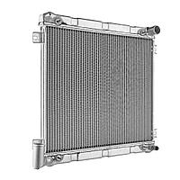 Радиатор охлаждения Газель-Бизнес алюминиевый 2-рядный, паяный ПЕКАР, Радиатор охлаждения Газель-Бизнес