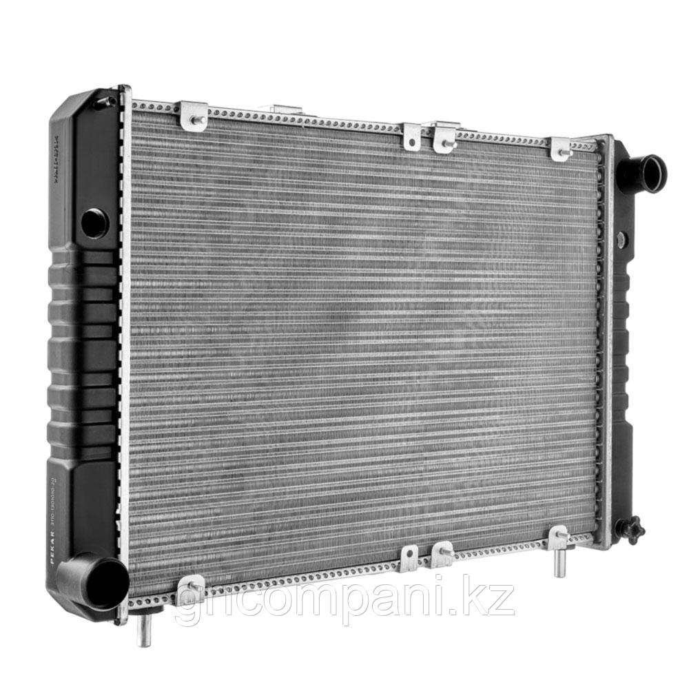 Радиатор охлаждения, Радиатор охлаждения ГАЗ 3110 алюминиевый, 2-х рядный с пласт. бачками (ПЕКАР)