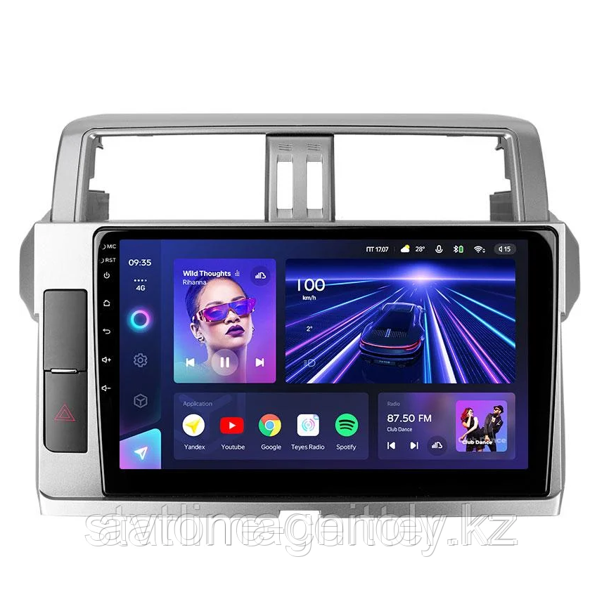 Автомагнитола Teyes CC3 2K 4GB/32GB для Toyota Land Cruiser Prado 150 2014-2017