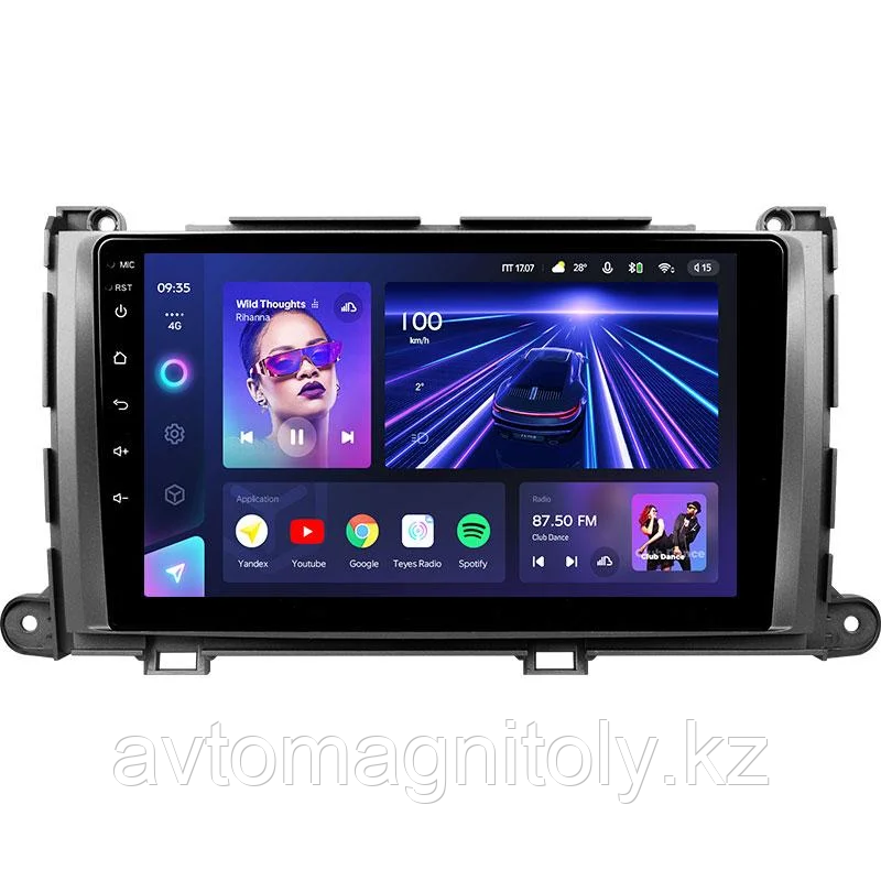 Автомагнитола Teyes CC3 2K 4GB/32GB для Toyota Sienna 2010-2014