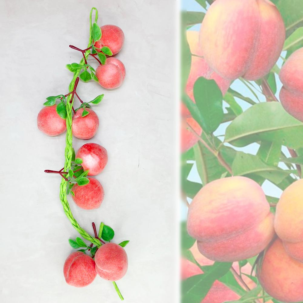 Искусственные фрукты связка персики 55 см