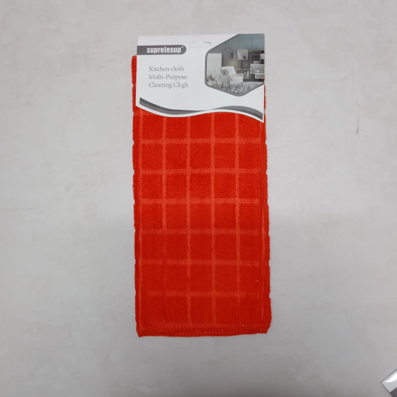 Салфетка универсальная из микрофибры для уборки поверхности 60х40 красная - фото 2 - id-p116018064