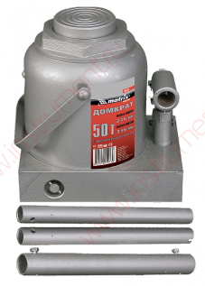 Домкрат гидравлический бутылочный, 15 т, h подъема 230–460 мм// MATRIX MASTER