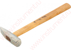 Молоток слесарный, 600 г, квадратный боек, деревянная рукоятка// Россия