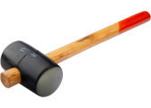 Киянка резиновая, 340 г, черная резина, деревянная рукоятка// SPARTA