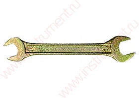 Ключ рожковый, 6 х 7 мм, желтый цинк// СИБРТЕХ