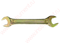 Ключ рожковый, 8х9 мм, желтый цинк// СИБРТЕХ