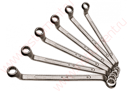 Набор ключей накидных, 6–22 мм, 8 шт., хромированные// SPARTA