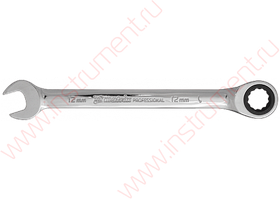 Ключ комбинированный трещоточный, 13мм, CrV, зеркальный хром// MATRIX PROFESSIONAL