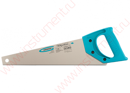 Ножовка для работы с ламинатом "PIRANHA",360 мм,15-16 TPI,зуб-2D,каленый зуб,пласт.рук-ка// GROSS - фото 1 - id-p116021131