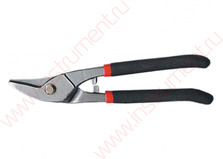 Ножницы по металлу, 225 мм, для фигурного реза, обливные рукоятки// MATRIX - фото 1 - id-p116021571