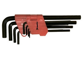 Набор ключей имбусовых HEX, 1,5–10 мм, CrV, 9 шт., удлиненные MATRIX