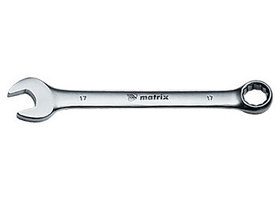 Ключ комбинированный, 6 мм, CrV, матовый хром MATRIX