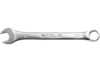 Ключ комбинированный, 6 мм, CrV, матовый хром STELS