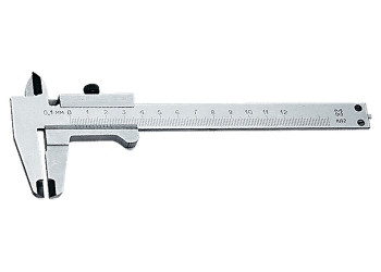 Штангенциркуль, 125 мм, цена деления 0,1 мм, класс 2, ГОСТ 166-89 (Эталон) Россия