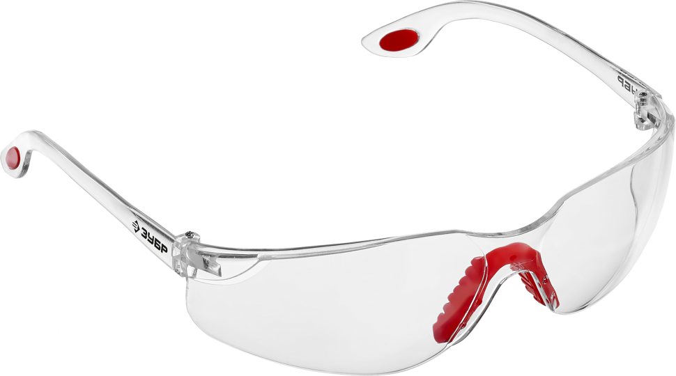 Защитные прозрачные очки ЗУБР СПЕКТР 3 широкая монолинза, открытого типа - фото 1 - id-p116024800
