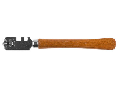 Стеклорез KRAFTOOL роликовый, 6 режущих элементов, с деревянной ручкой - фото 1 - id-p116024457