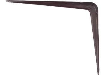 Кронштейн угловой с ребром, 250х300 мм, коричневый СИБРТЕХ