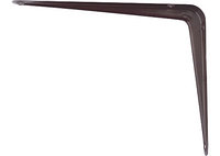 Кронштейн угловой с ребром, 300х350 мм, коричневый СИБРТЕХ