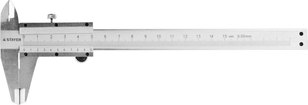 Штангенциркуль с глубиномером Stayer  (150мм, шаг 0,1мм)