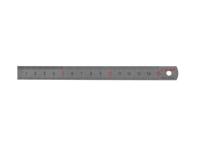 Линейка нержавеющая, непрерывная шкала Зубр (1/2мм / 1мм, 300 мм) - фото 1 - id-p116028063