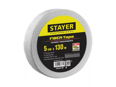 Серпянка самоклеящаяся Stayer Professional FIBER-Tape 1246-05-130_z01 (5 см х 130 м) - фото 1 - id-p116029833