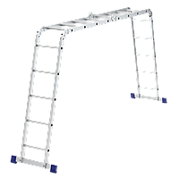 Лестница шарнирная алюминиевая, 2х4+2х5 Сибртех Россия