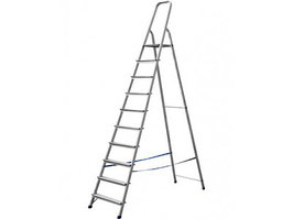 Лестница-стремянка Сибин 38801-10 (алюминиевая, 10 ступеней, 208 см)