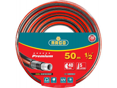 Шланг поливочный армированный Raco Premium (5-х слойный, 1, 25м)