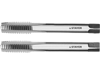 Комплект метчиков STAYER "MASTER", сталь 9ХС, М12х1,75, 2 шт