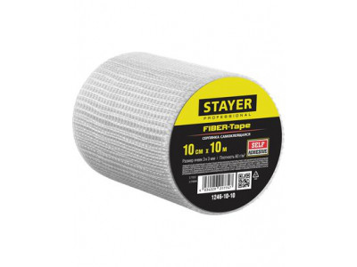 Серпянка самоклеящаяся Stayer Professional FIBER-Tape (10 см х 10 м) - фото 1 - id-p116032971