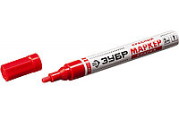 Маркер-краска Зубр МК-750 красный, круглый наконечник, 06325-3