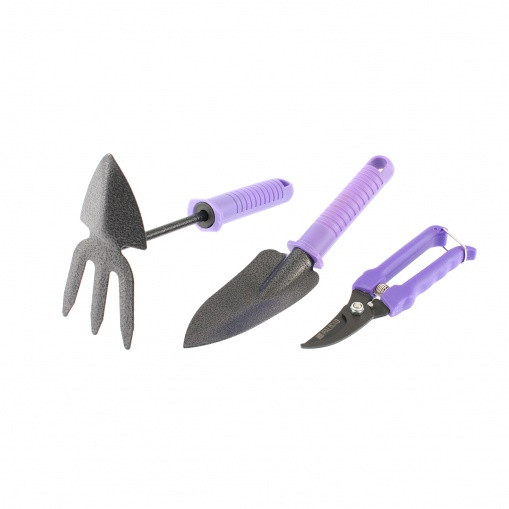 Набор садового инструмента с секатором, пластиковые рукоятки, 3 предмета, Standard, Palisad - фото 2 - id-p116036016