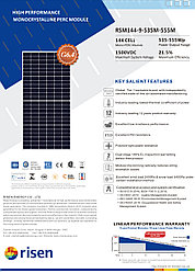 Солнечные панели Risen 550Вт MonoPER HC