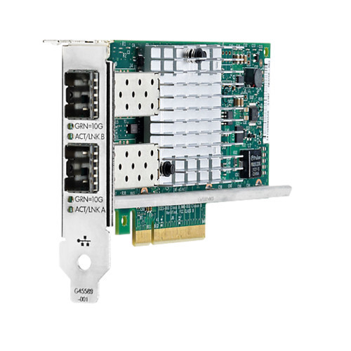 HPE Двухпортовый адаптер Ethernet 10 Гбит 560SFP+ сетевая карта (665249-B21) - фото 1 - id-p116045281