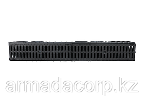Лоток водоотвода и дренажа MEDIUM 100.175 h195 с решеткой пластиковой, кл. С250 (черный), фото 4