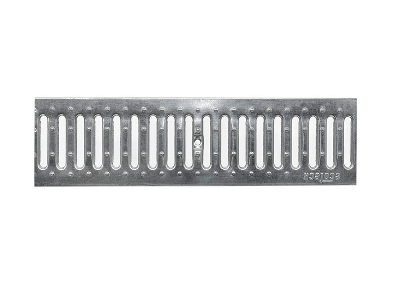 Решетка водоприемная Ecoteck Standart 100 стальная штампованная оцинкованная для пескоуловителя с - фото 2 - id-p116047604