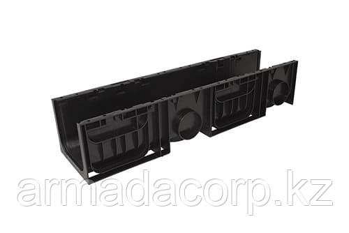 Лоток водоотвода ливневка 200.210 h214 пластиковый (черный)