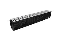 Лоток водоотвода STANDART 100.175h179 c решеткой стальной, кл. А15