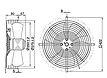 Вентилятор осевой MaEr Micro-motor YDWF74L47P4-350, 3000 м3/час, фото 3