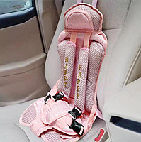 Детское сиденье в машину розовое
