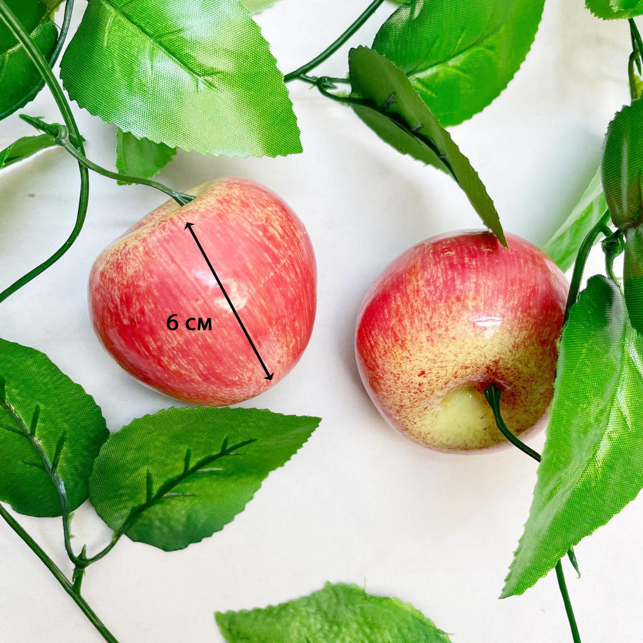 Искусственные фрукты яблоки 260 см подвесные красные - фото 6 - id-p116049685